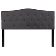 Flash Furniture Cambridge Tufted Queen Panel Headboard in Dark Gray