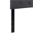 Flash Furniture Cambridge Tufted Queen Panel Headboard in Dark Gray