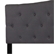 Flash Furniture Cambridge Tufted Queen Panel Headboard in Dark Gray