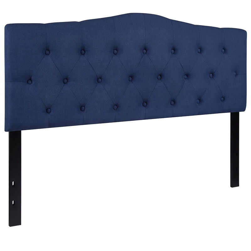 Flash Furniture Cambridge Tufted Queen Panel Headboard in Navy