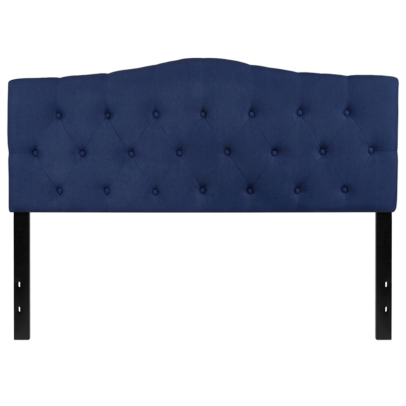 Flash Furniture Cambridge Tufted Queen Panel Headboard in Navy