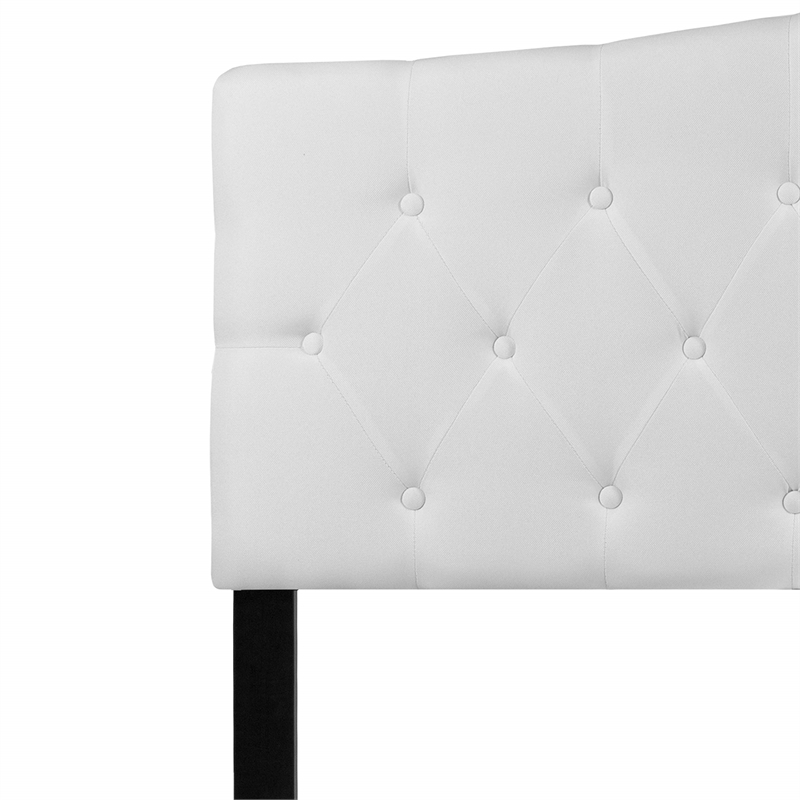 Flash Furniture Cambridge Tufted Queen Panel Headboard in White