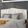 Flash Furniture Cambridge Tufted Queen Panel Headboard in White