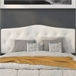Flash Furniture Cambridge Tufted Queen Panel Headboard in White