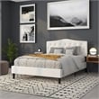 Flash Furniture Cambridge Tufted Queen Panel Headboard in White