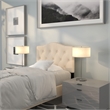 Flash Furniture Cambridge Tufted Twin Panel Headboard in Beige