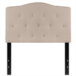 Flash Furniture Cambridge Tufted Twin Panel Headboard in Beige