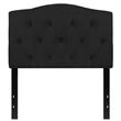 Flash Furniture Cambridge Tufted Twin Panel Headboard in Black