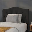 Flash Furniture Cambridge Tufted Twin Panel Headboard in Black