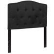 Flash Furniture Cambridge Tufted Twin Panel Headboard in Black
