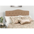 Flash Furniture Cambridge Tufted Twin Panel Headboard in Camel