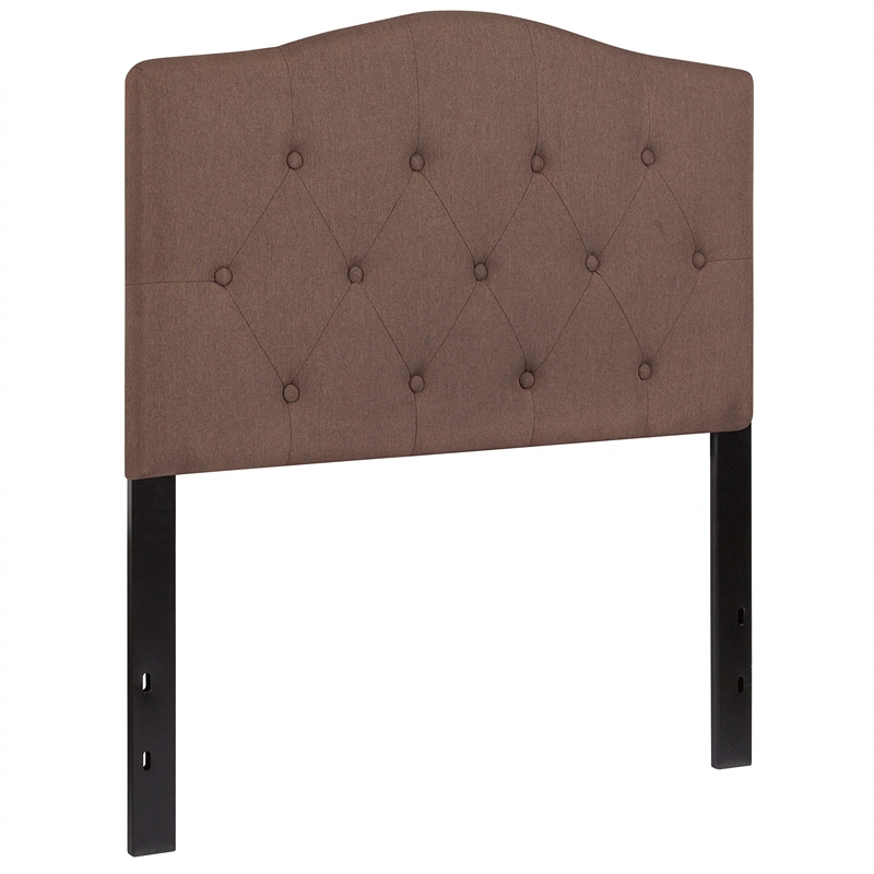 Flash Furniture Cambridge Tufted Twin Panel Headboard in Camel