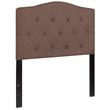 Flash Furniture Cambridge Tufted Twin Panel Headboard in Camel