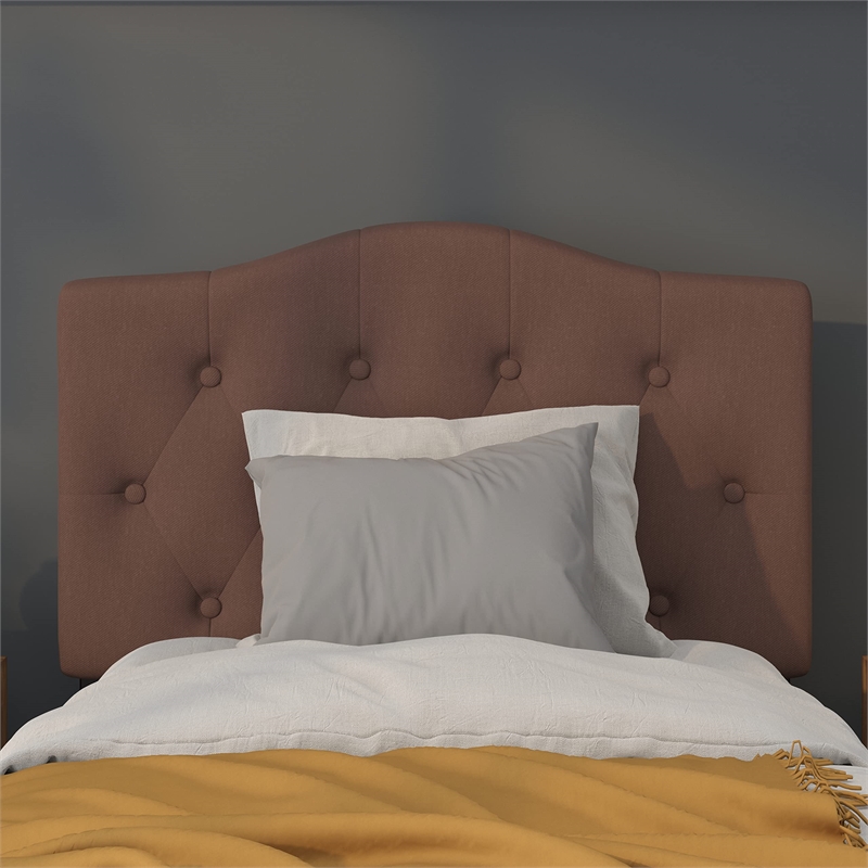 Flash Furniture Cambridge Tufted Twin Panel Headboard in Camel