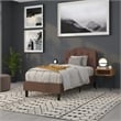 Flash Furniture Cambridge Tufted Twin Panel Headboard in Camel