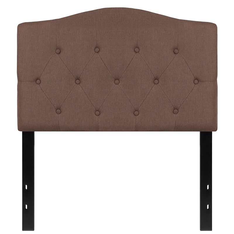Flash Furniture Cambridge Tufted Twin Panel Headboard in Camel
