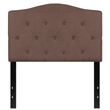 Flash Furniture Cambridge Tufted Twin Panel Headboard in Camel