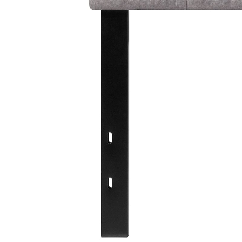 Flash Furniture Cambridge Tufted Twin Panel Headboard in Light Gray