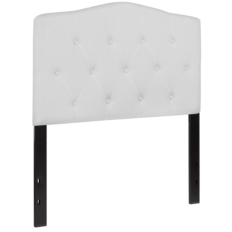 Flash Furniture Cambridge Tufted Twin Panel Headboard in White