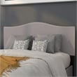 Flash Furniture Lexington Upholstered Full Panel Headboard in Light Gray