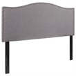 Flash Furniture Lexington Upholstered Full Panel Headboard in Light Gray