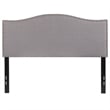 Flash Furniture Lexington Upholstered Full Panel Headboard in Light Gray