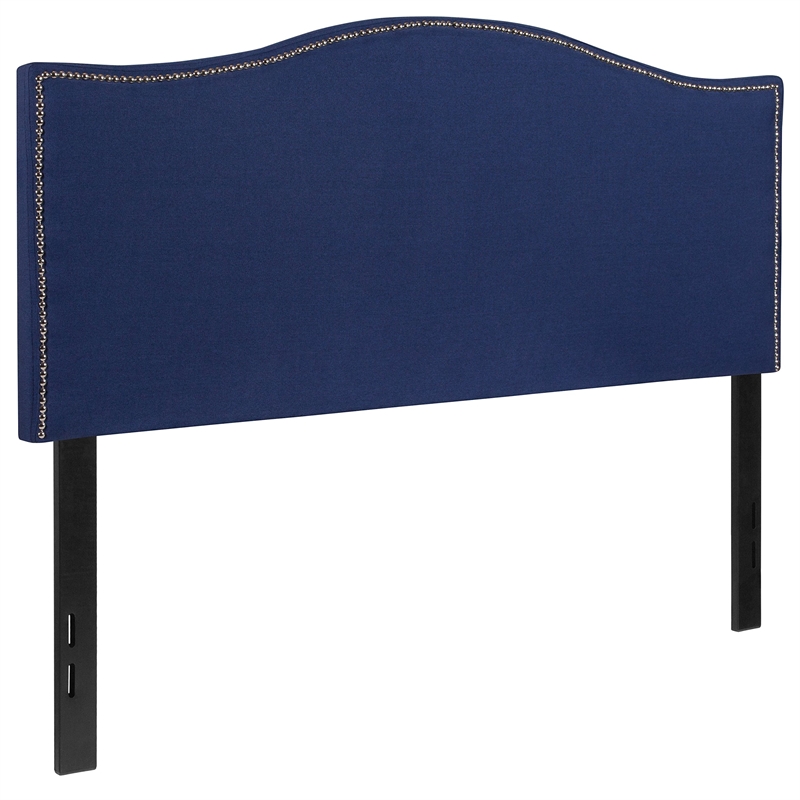 Flash Furniture Lexington Upholstered Full Panel Headboard in Navy