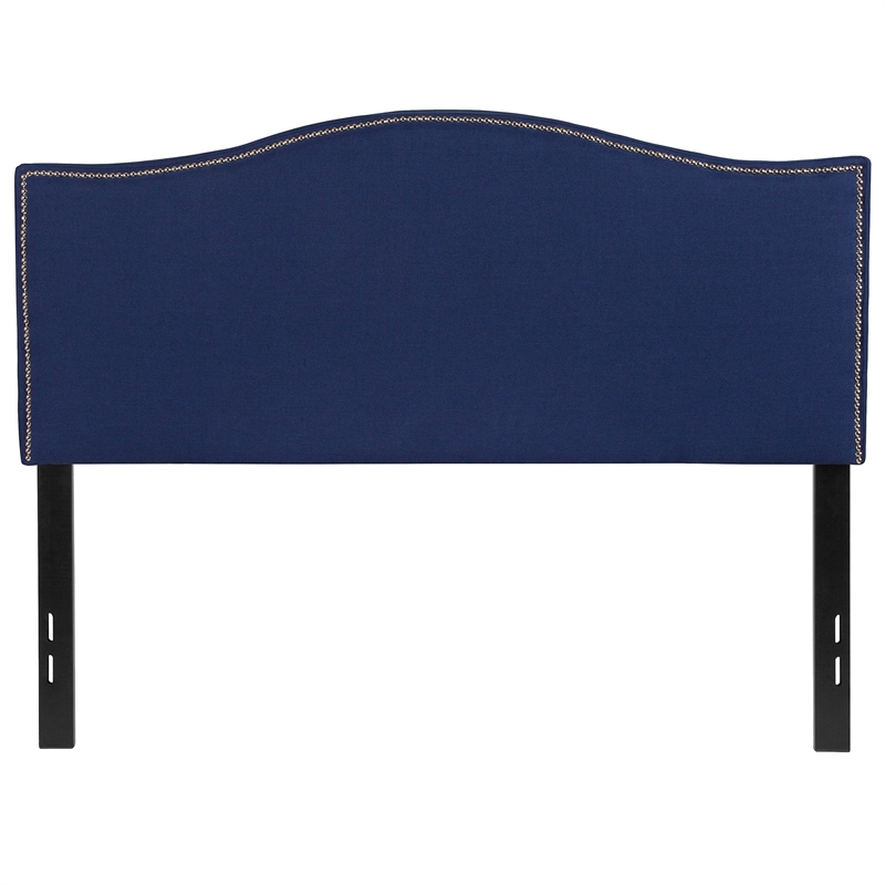 Flash Furniture Lexington Upholstered Full Panel Headboard in Navy