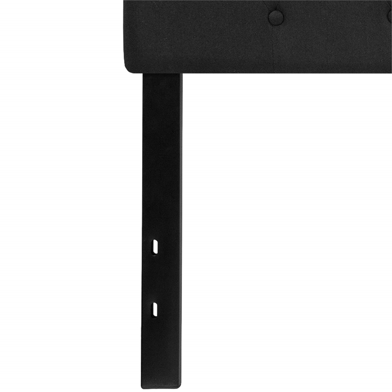 Flash Furniture Cambridge Tufted King Panel Headboard in Black Fabric