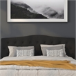 Flash Furniture Cambridge Tufted King Panel Headboard in Black Fabric