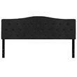Flash Furniture Cambridge Tufted King Panel Headboard in Black Fabric