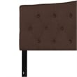 Flash Furniture Cambridge Tufted King Panel Headboard in Dark Brown