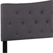 Flash Furniture Cambridge Tufted King Panel Headboard in Dark Gray