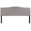 Flash Furniture Cambridge Tufted King Panel Headboard in Light Gray
