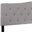 Flash Furniture Cambridge Tufted King Panel Headboard in Light Gray