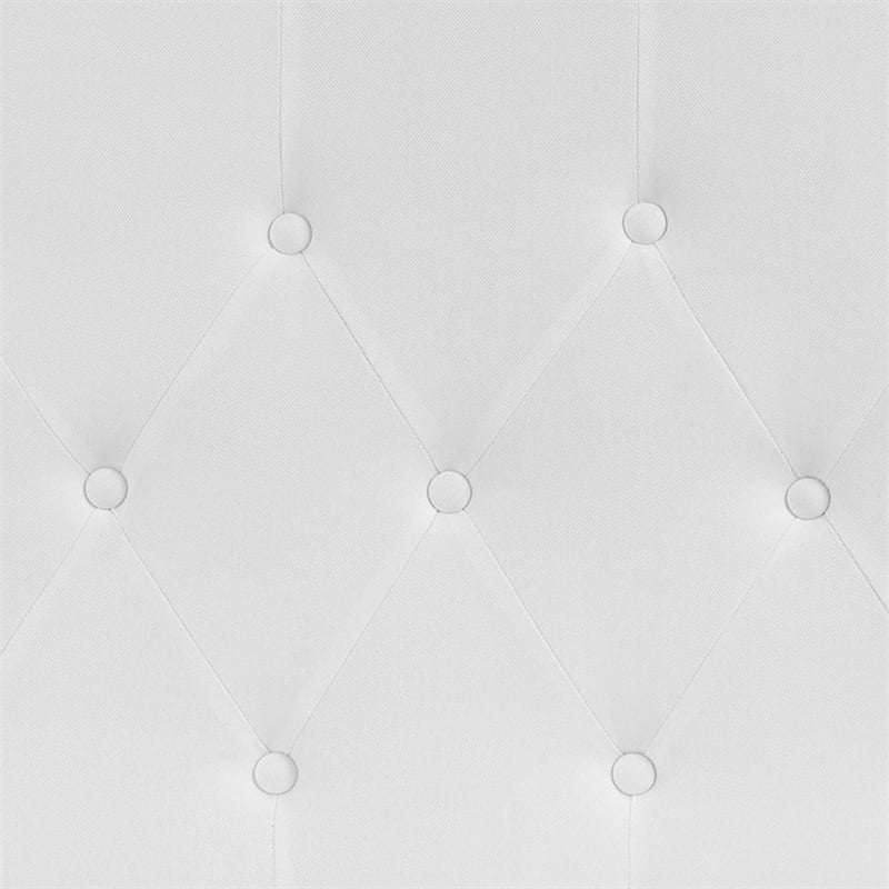 Flash Furniture Cambridge Tufted King Panel Headboard in White
