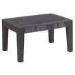 Flash Furniture 4 Piece Wicker Patio Sofa Set in Dark Gray