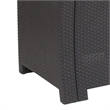 Flash Furniture Wicker / Rattan Patio Chair in Dark Gray