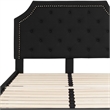 Flash Furniture Brighton Tufted Full Platform Bed in Black