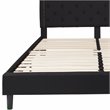 Flash Furniture Brighton Tufted King Platform Bed in Black
