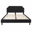 Flash Furniture Brighton Tufted King Platform Bed in Black