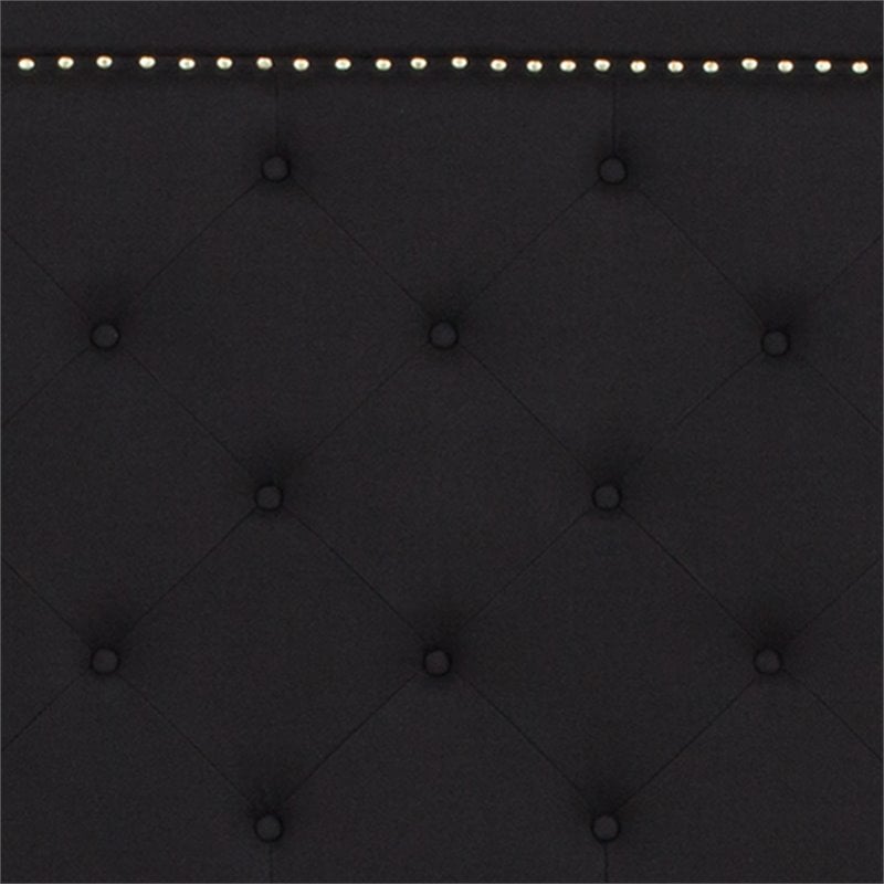 Flash Furniture Brighton Tufted King Platform Bed in Black