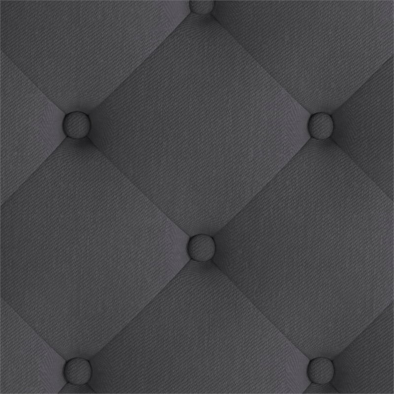 Flash Furniture Brighton Tufted King Platform Bed in Dark Gray