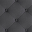 Flash Furniture Brighton Tufted King Platform Bed in Dark Gray