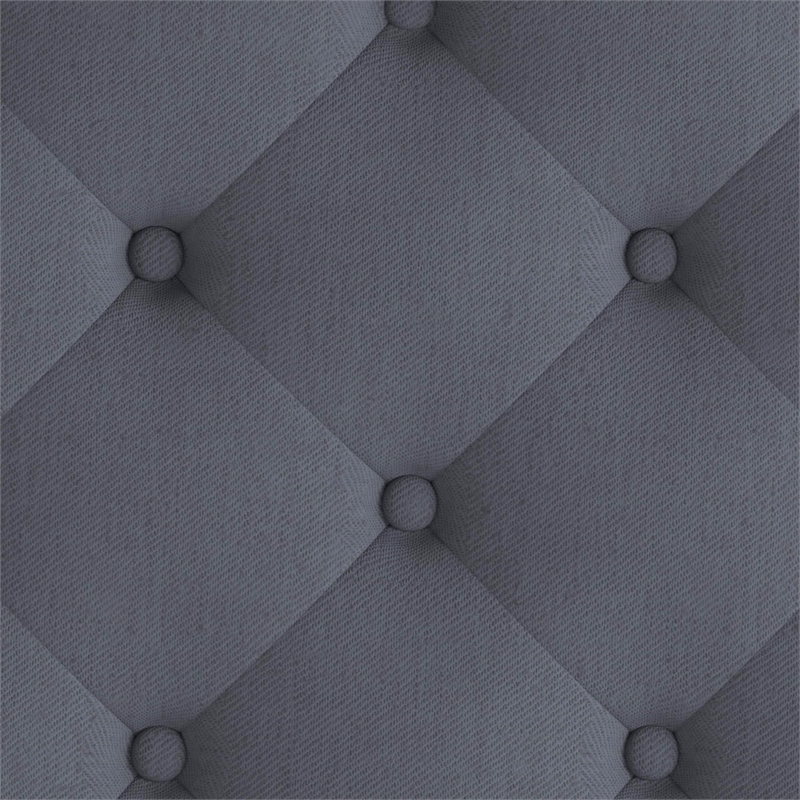 Flash Furniture Brighton Tufted King Platform Bed in Light Gray