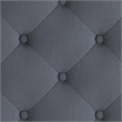 Flash Furniture Brighton Tufted King Platform Bed in Light Gray