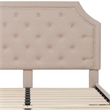 Flash Furniture Brighton Tufted Queen Platform Bed in Beige