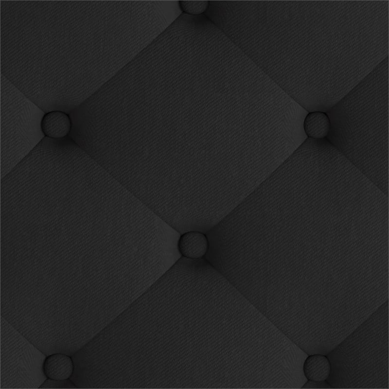 Flash Furniture Brighton Tufted Queen Platform Bed in Black