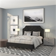 Flash Furniture Brighton Tufted Queen Platform Bed in Black