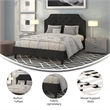 Flash Furniture Brighton Tufted Queen Platform Bed in Black
